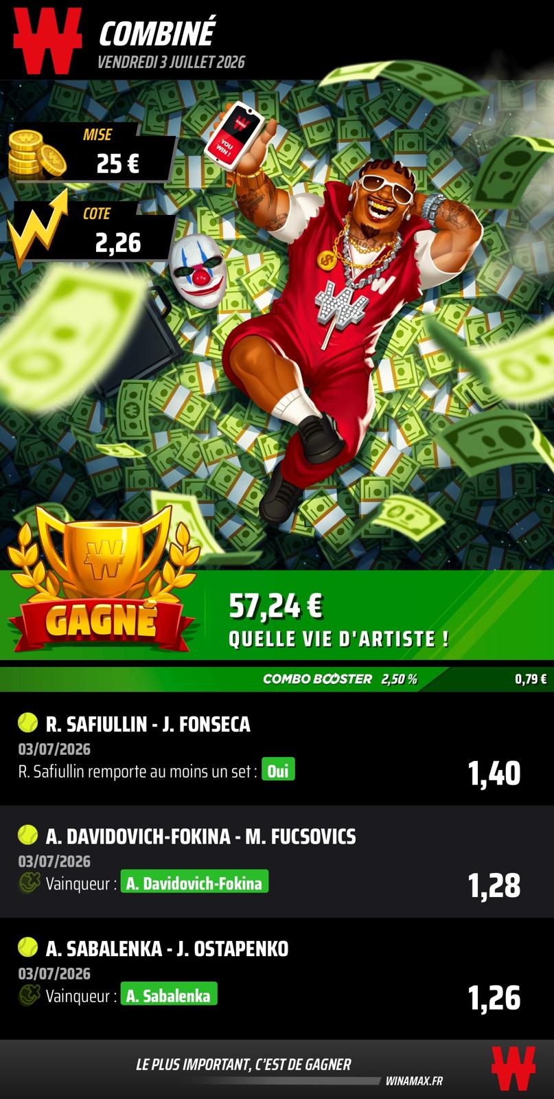 Prono du 3 juillet