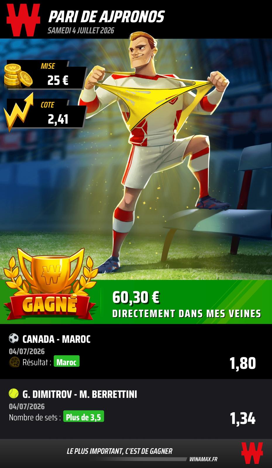 Prono du 4 juillet