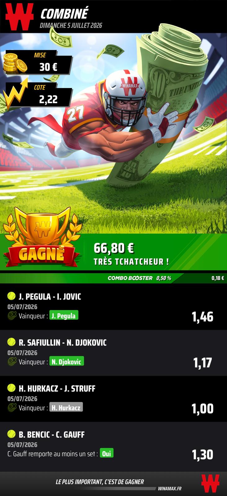 Prono du 5 juillet