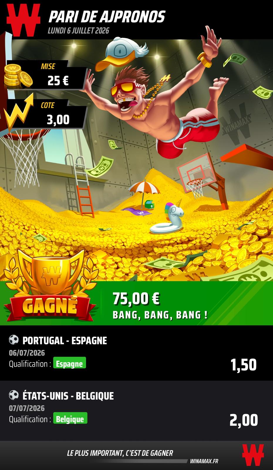 Prono du 6 juillet